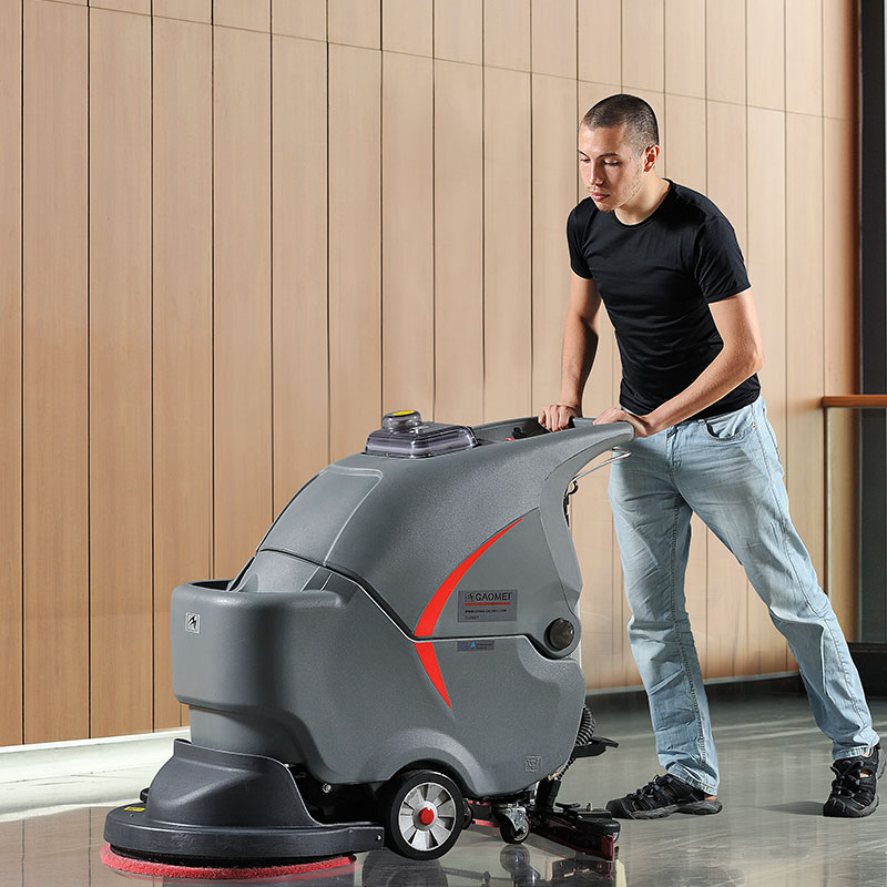 GM56BT高美全自动洗地机|手推式大刷盘洗地机